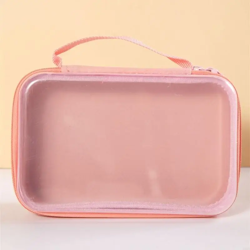 Однотонный пенал большой емкости, многофункциональные органайзеры для канцелярских товаров, косметики