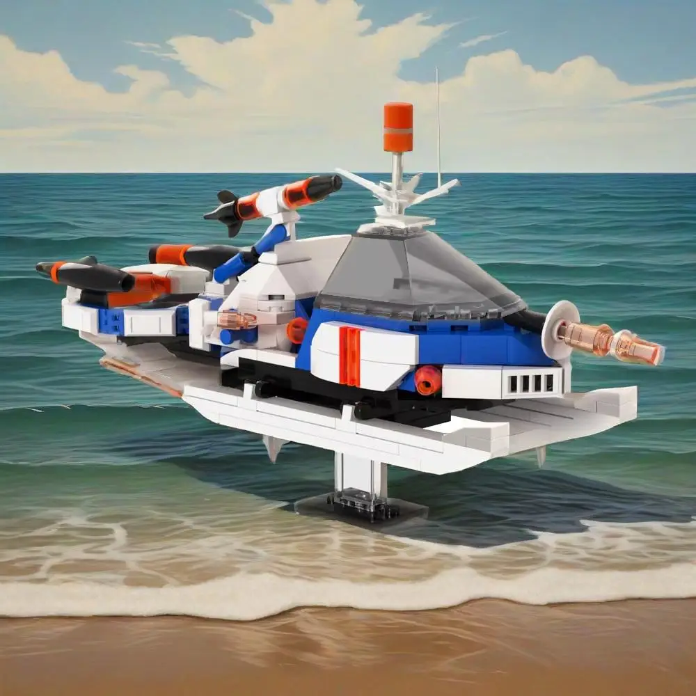 

199 шт. MOC Space Champions Ice Planet 2002 Кирпичи Научно-фантастический фильм Транспортные средства Строительные блоки Игрушка Рождественский подарок для детей