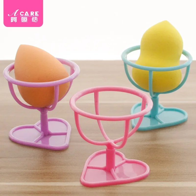 DX01/Storage Rack/Cosmetic egg/A1PQ8-Sponge Egg Bracket Rotatable Wall-Mounted Small Cute Powder Puff Rack Drying