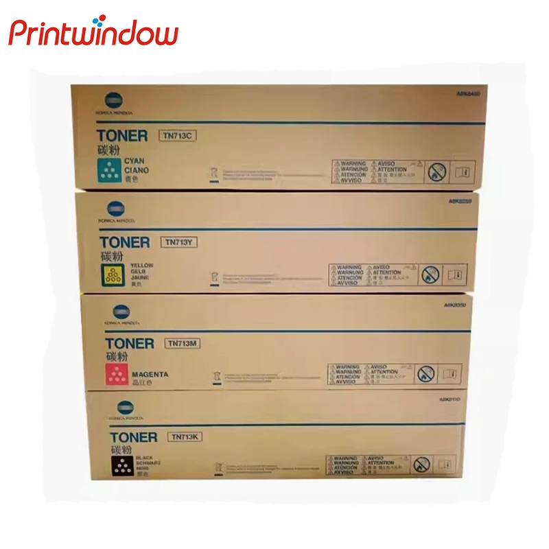 TN713  New Original CMYK Toner Cartridge for Konica Minolta bizhub C659 C759 Toner Box