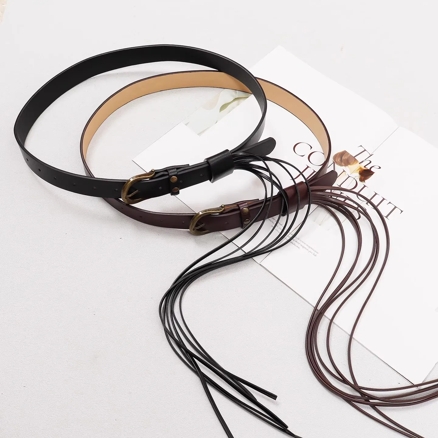 Pista da donna Moda PU Pelle Nappa Fascia da smoking Abito femminile Corsetti Cintura Cinture Decorazione Cintura larga R3285