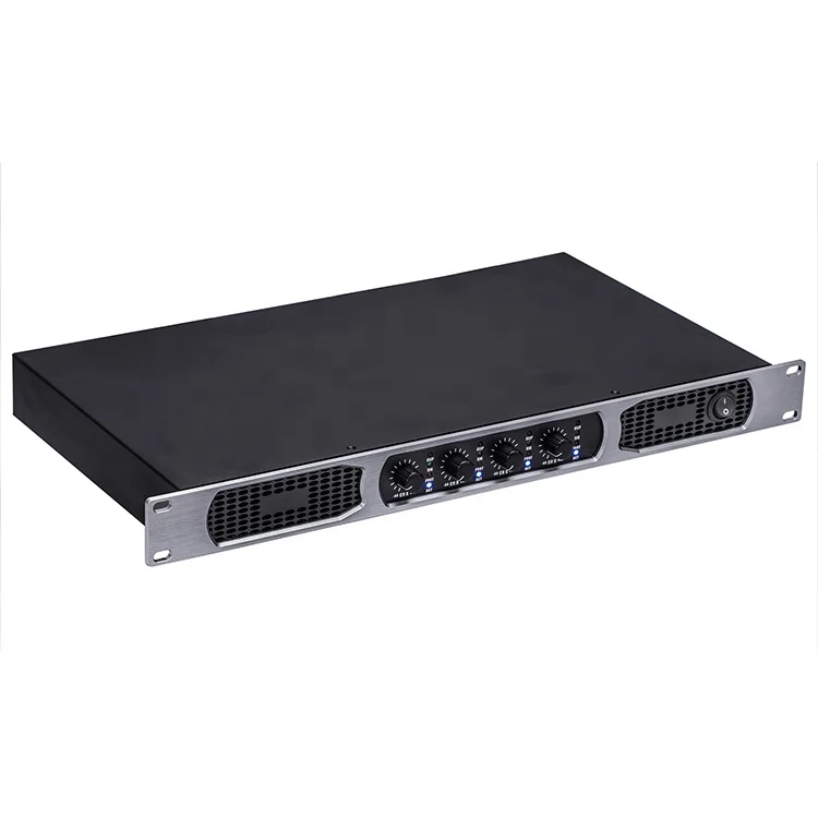 DK4350 4-Channel 1U Class Audio Digital Power Amplifier Metal Shell Sound System