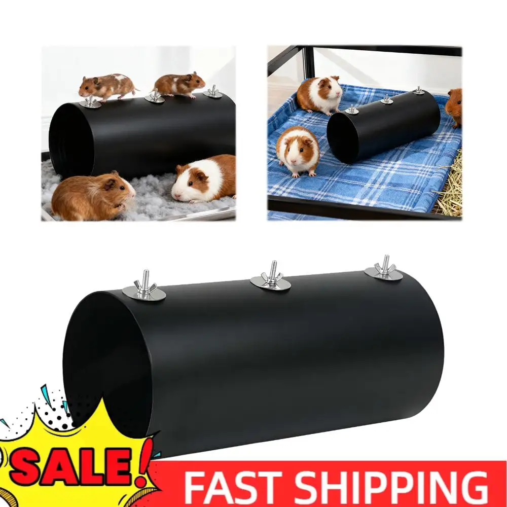 

Набор из 2-х портативных туннелей-убежищ для кроликов, аксессуары для клеток, забавные туннели-убежища для хорьков, трубчатые игрушки для маленьких животных для укрытия и отдыха