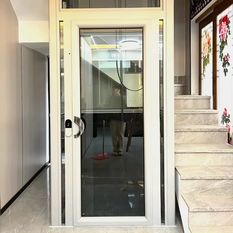 Home Elevator Screw Lift Platform for Two to Five Floors Villa Use New 400kg Load Capacity Remote Control