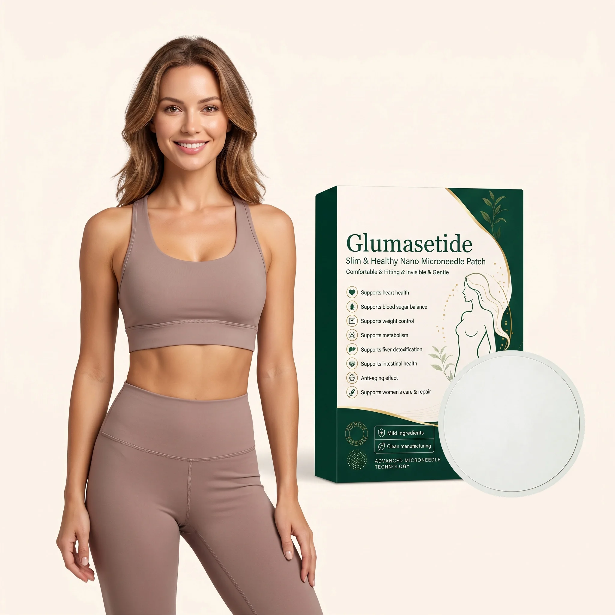 Slim & Healthy Nano Microneedle Patches, Vitamin E & Ginger Root Oil Infused, Invisible Comfort Body Patch for Nourishing Smooth