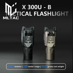 Tactical X300UB X300U-B X300U Metal Flashlight 1000 Lumen LED White Light Strobe Hunting Weapons X300 Scout Light Fit 20mm Rail