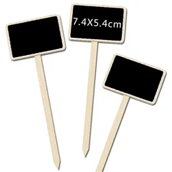 10Pcs Blackboard Set for DIY Christmas Floral Decoration, Creative Message Board Wooden Craft Home Décor