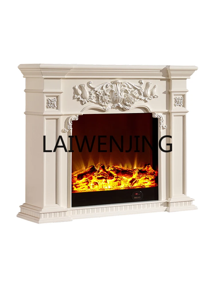 

RWJ Customized American and European Style Fireplace Electronic Simulation Electric Fireplace Curio Cabinet Household