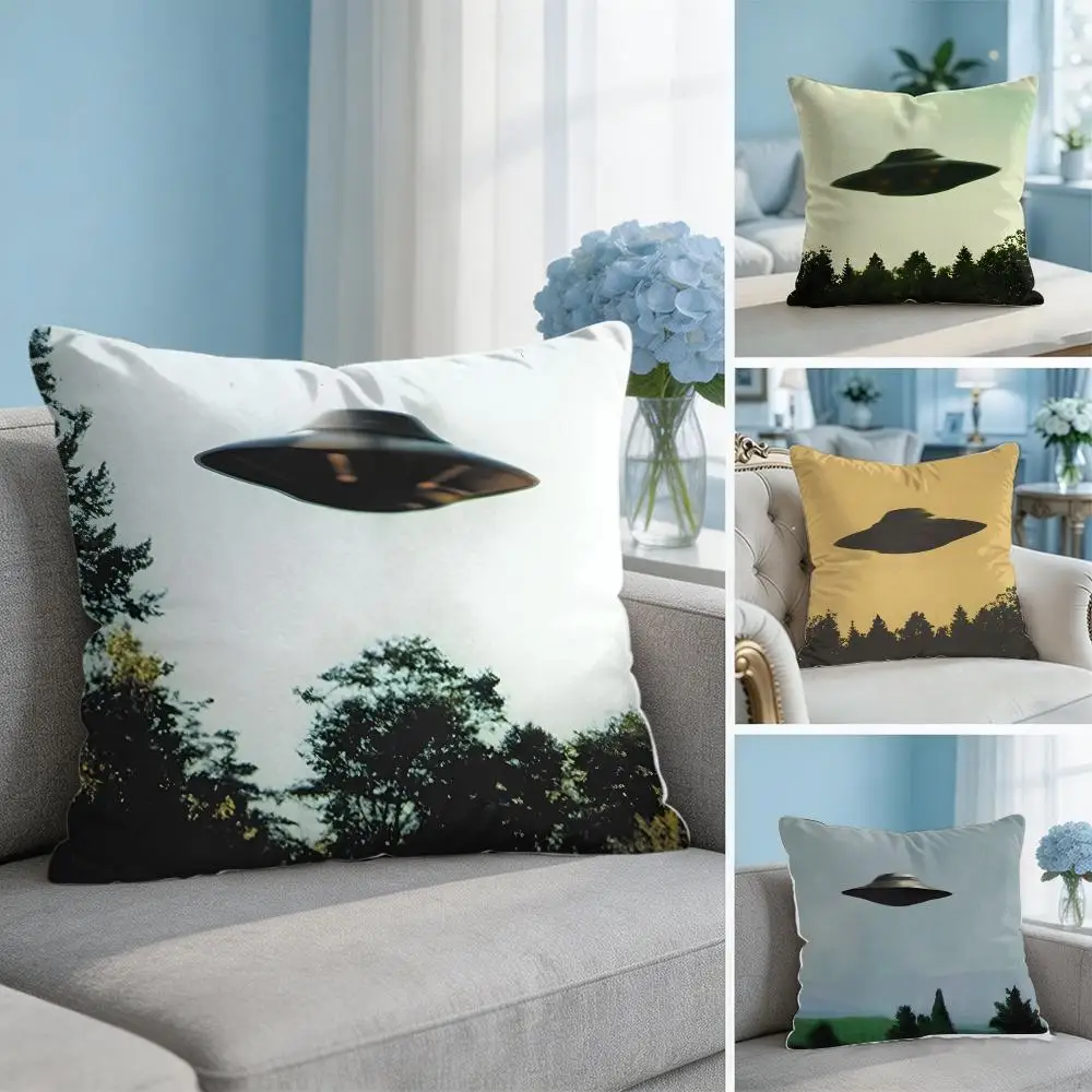 The X-Files I Want to Believe movie Cushion Cover Soft Throw Pillow Cover Hidden Zipper Cutecore Sofa Bedroom Home Decor