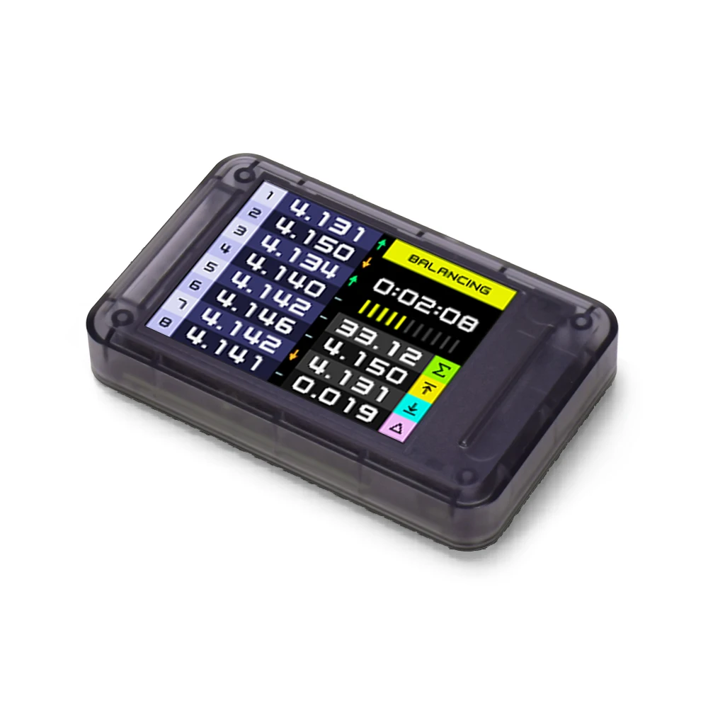 ISDT BL8 Smart Battery Monitor with Active Balancing, High-Precision ADC Plug & Play up to 8 Battery Strings APP Control