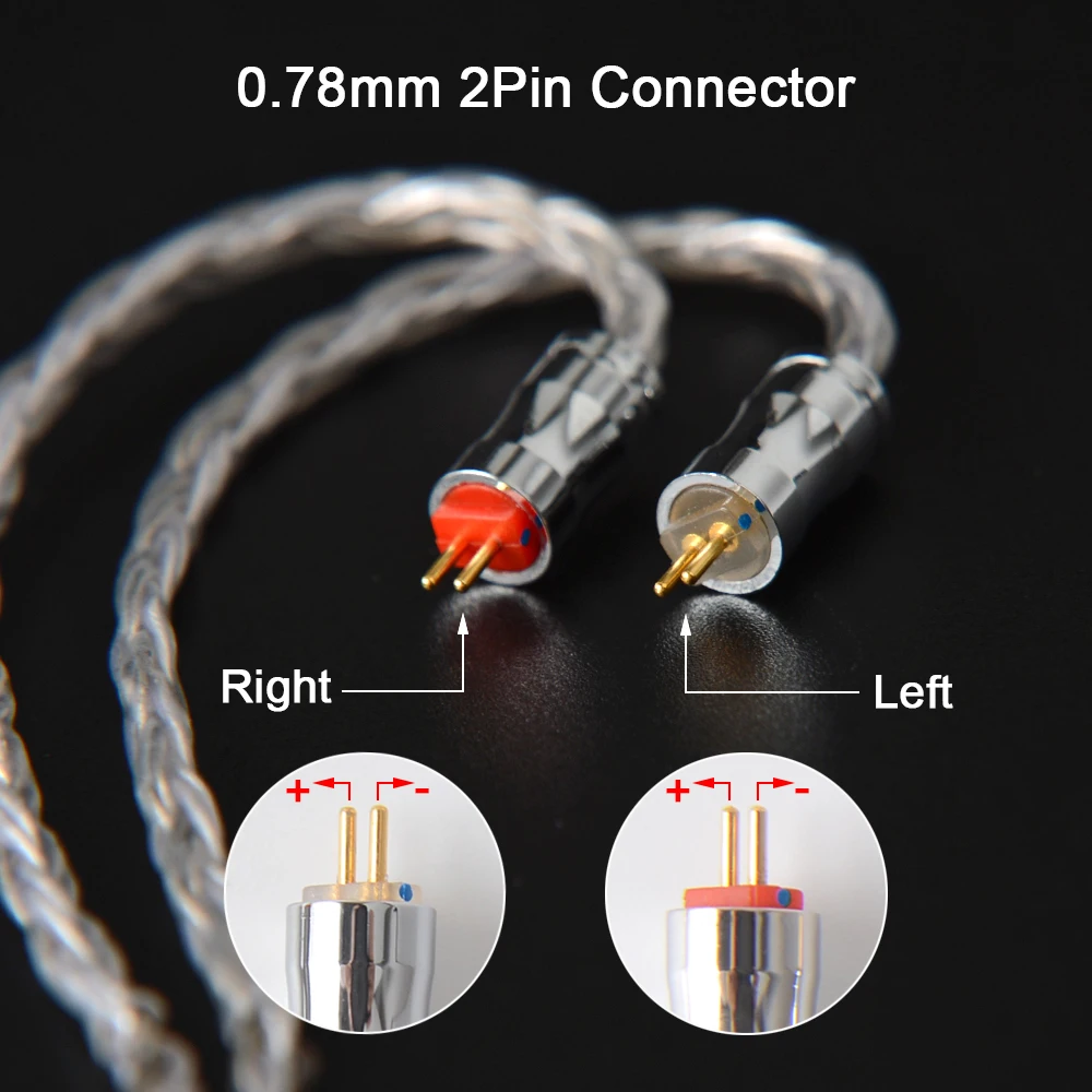 NICEHCK 16-rdzeniowy kabel C16-4 posrebrzany 3,5/2,5/4,4 mm wtyk MMCX/2Pin/QDC Pin do MK3 MK4 F1 TANGZU WAN ER SG