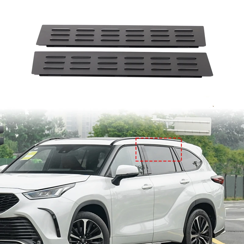 

Для Toyota Highlander/Crown Land 2022 + ставни для заднего вентиляции, вентиляционные отверстия для заднего стекла автомобиля, автозапчасти, алюминиевый сплав Bla