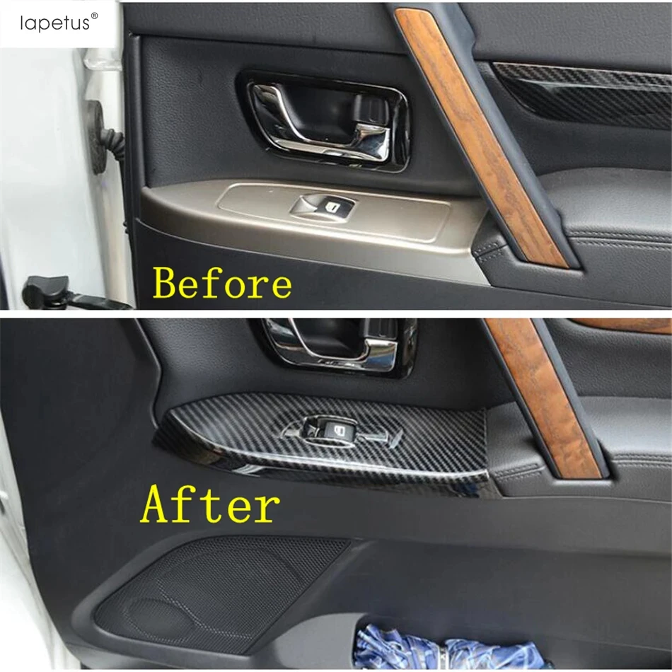 Door Armrest Strip / Window Lift / Handle Bowl Cover Accessories For Mitsubishi Pajero V97 V93 V80 Montero Limited 2009 - 2021