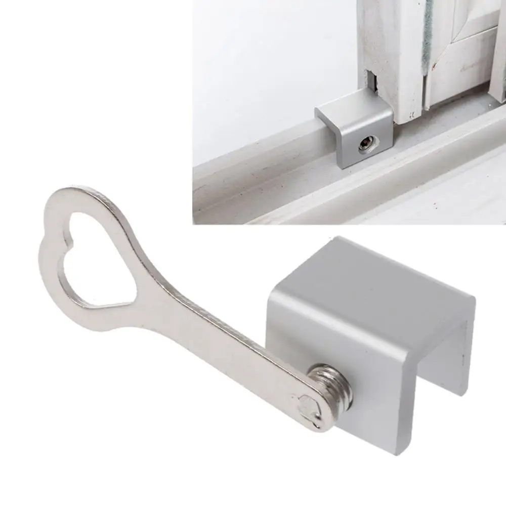 1/2PCS Child Protection Baby Safety Adjustable Sliding Window Locks Stop Aluminum Alloy Security Lock With Keys Safety Window