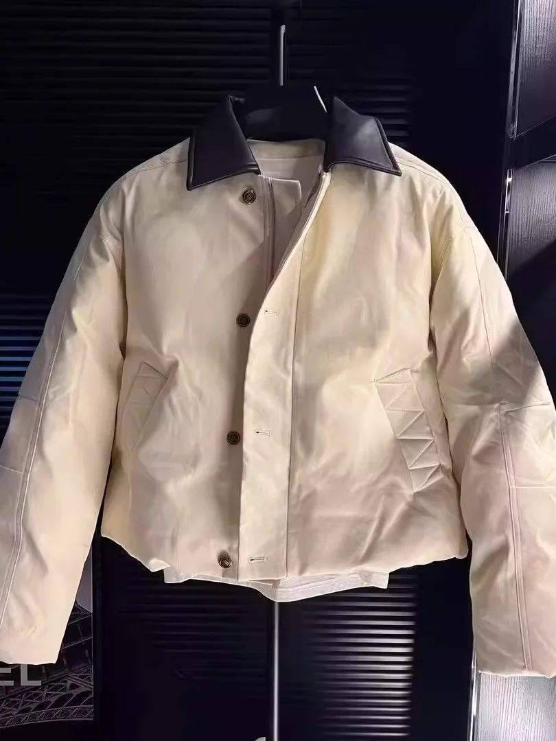 

Thiened Cotton Jaet Men's Autumn Winter New Faion Anti Wind Warm Workwear Cotton Coat Men's Clothing Stand Collar