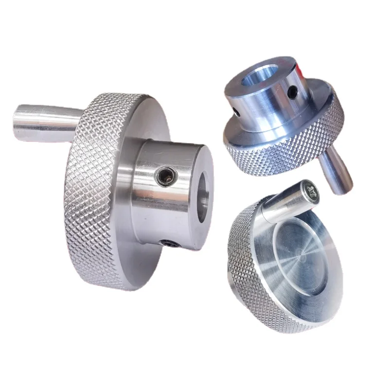 CNC Knurling Sliding Table Screw Knob Crank Rotating Handle Stepper Motor Positioning Handle Hand Wheel 8/10/12/16mm