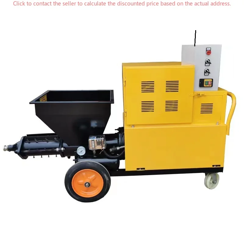 

New Screw Type Mortar Spraying Machine For Plastering Cement Mortar On Walls Featuring Efficient Mortar Pump