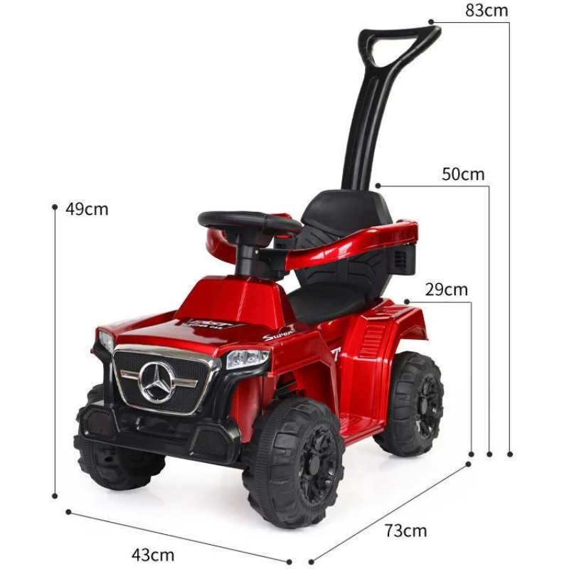 Voiture électrique à 4 roues pour enfants, avec télécommande, garde-corps Anti-roulis, siège rembourré, jouet d'éducation précoce, conduite sûre et amusante