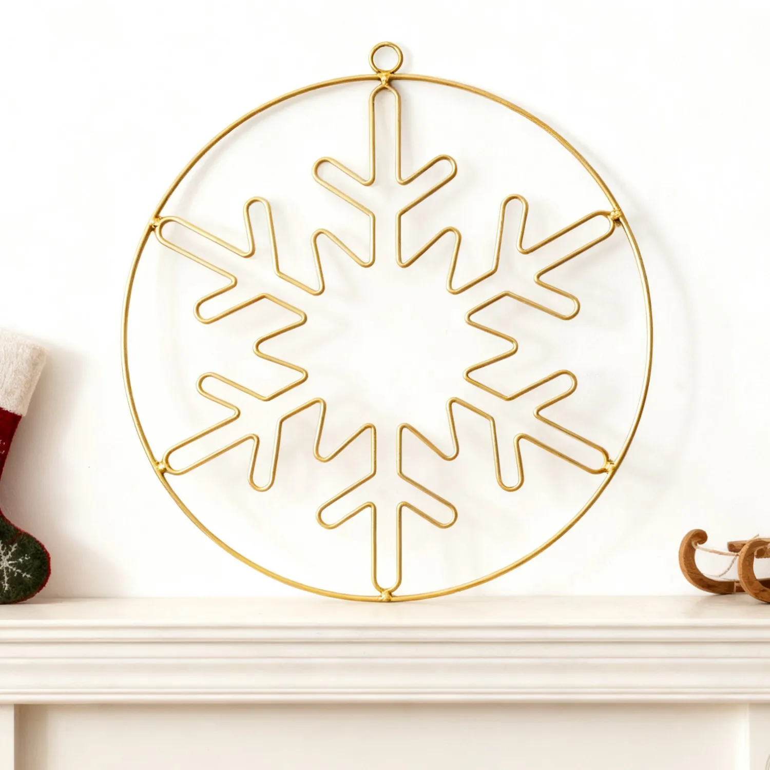 

Zml iron art wall decor - wall decoration - two styles of festive art