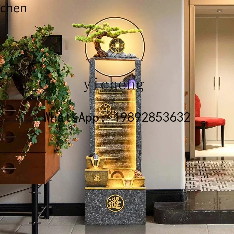 HT  Bafanglai flowing water ornament entrance floor decoration circulating water landscaping  curtain wall