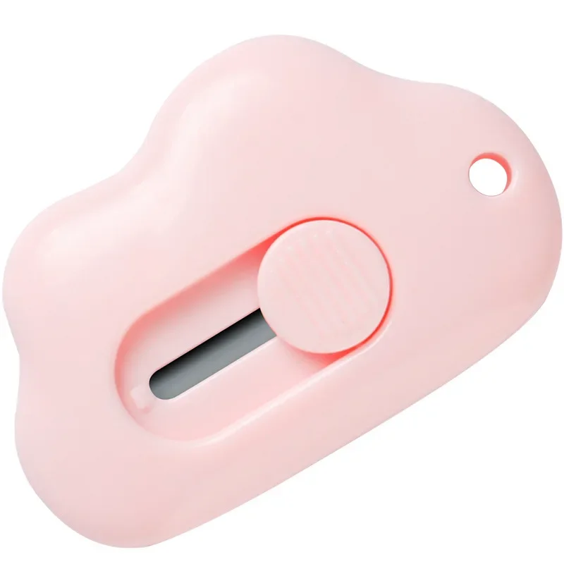 Mini Rabbit Cartoon Portable Utility Knife Cloud Stretch Paper Cutter Box Opener Letter Opener Office School Stationery Supplies