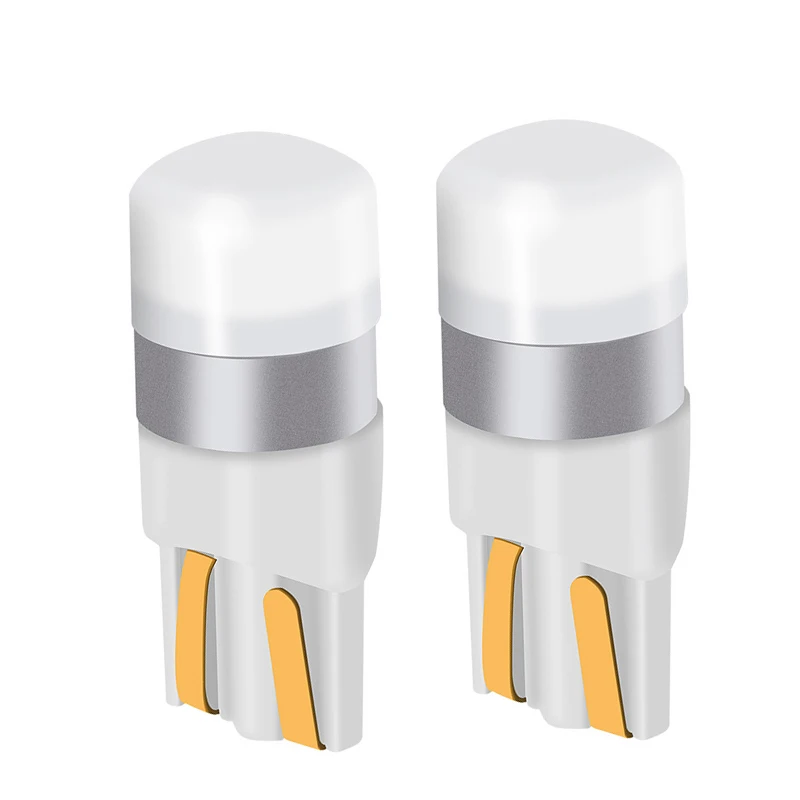 2 قطعة/المجموعة السيارات T10 LED W5W LED لمبات DRL بدوره وقوف السيارات عرض الداخلية مصباح على شكل قبة القراءة مصباح Canbus 6000K الأبيض 12 فولت سيارة التصميم