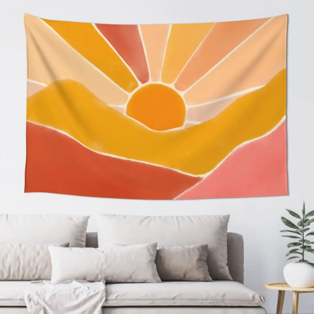 

Wonderful Sunset Boho Tapestry For Bedroom Room Design Tapestry