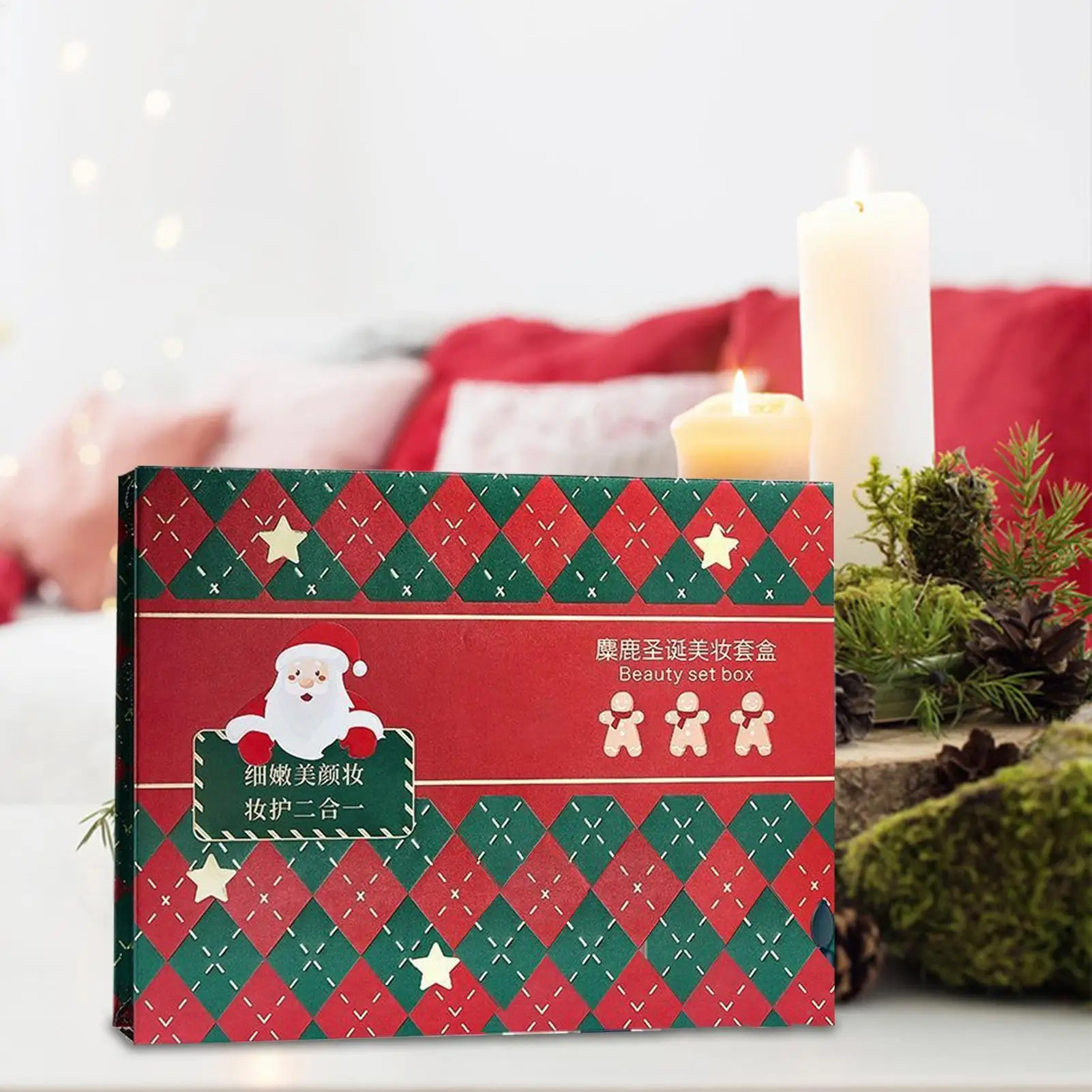 Christmas Cosmetics Kit Fits All Skin Solution Christmas Face Makeup Lipstick Mascara for Dating Gathering Travel Commuting