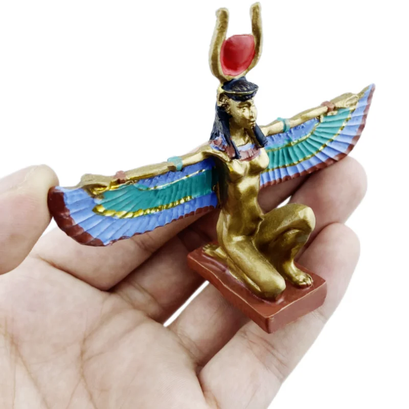 Isis مصر الراتنج الحرف اليدوية تذكارية سطح المكتب زخرفة طاولة داخلية إكسسوارات ديكور منزلي مجموعة الهدايا #2