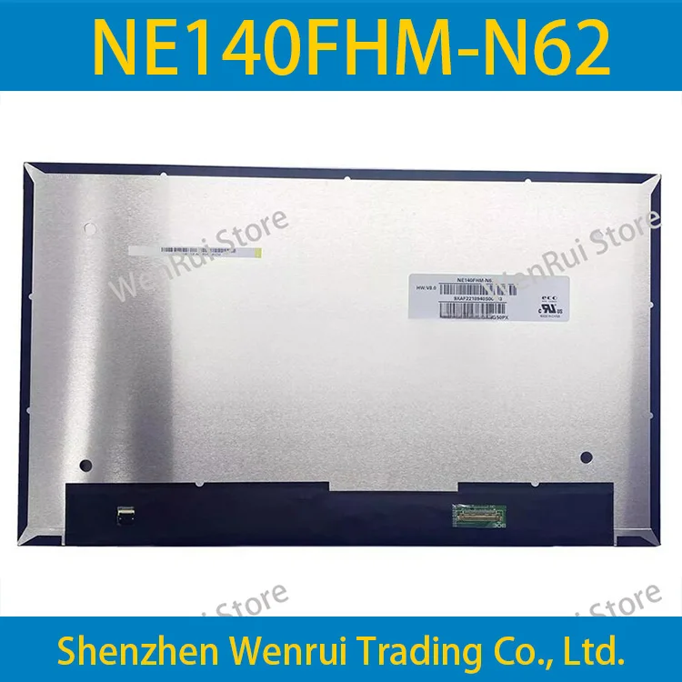 14.0 inch Laptop LCD Screen NE140FHM-N62 NE140FHM N62 IPS Display Panel FHD 1920x1080 EDP 30pins 60Hz Non-touch For HP