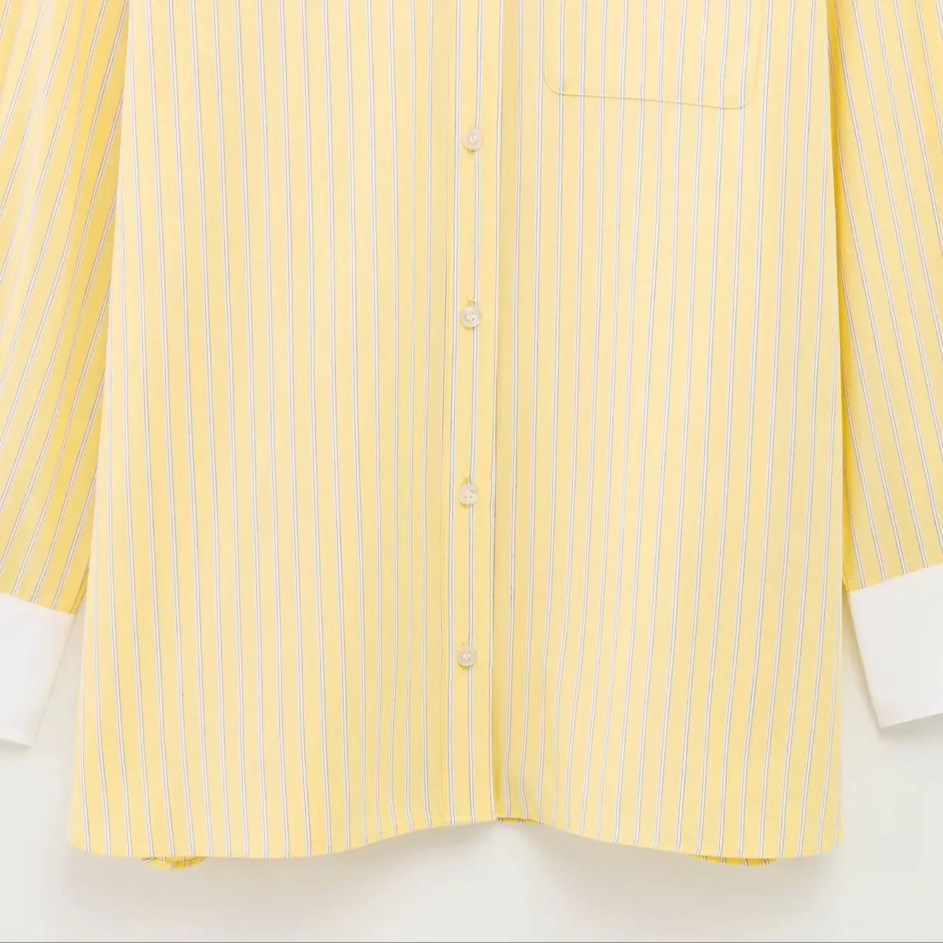 Gestreepte damesoverhemden en blouses Lente katoen Patchwork Rechte zakken met lange mouwen Comfortoverhemden Dameskleding