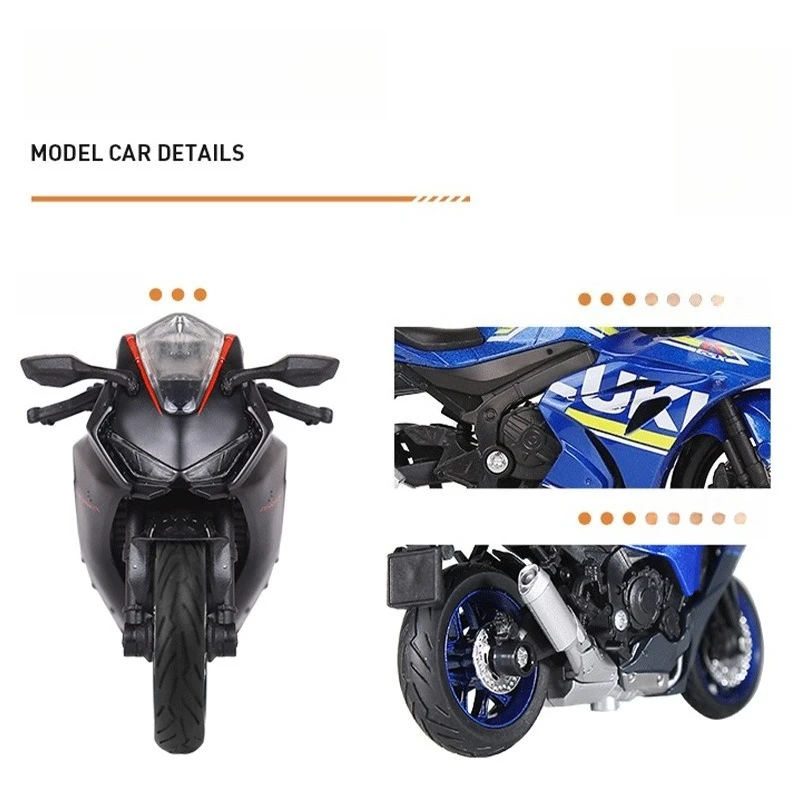 1:18 CBR1000RR R1 GSX1000 هايابوسا محاكاة سبيكة نموذج دراجة نارية جمع حقيقية ترخيص دراجة نارية لعبة مصغرة