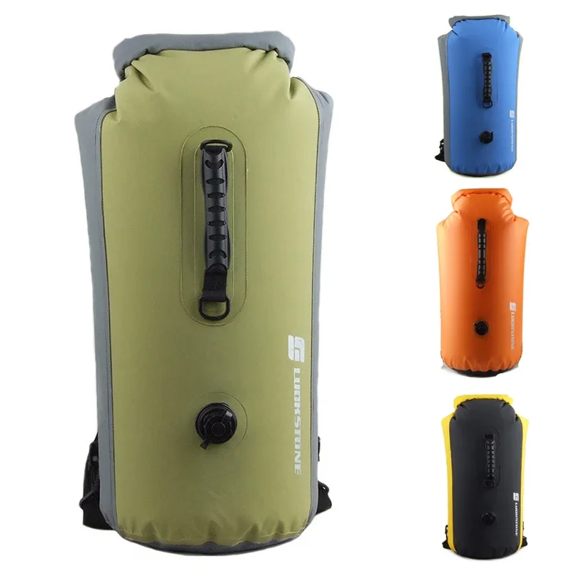 Saco de natação impermeável, mergulho inflável, rafting, deriva, mergulho seco mochila, saco de material, 25L, 35L, 60L, 2023