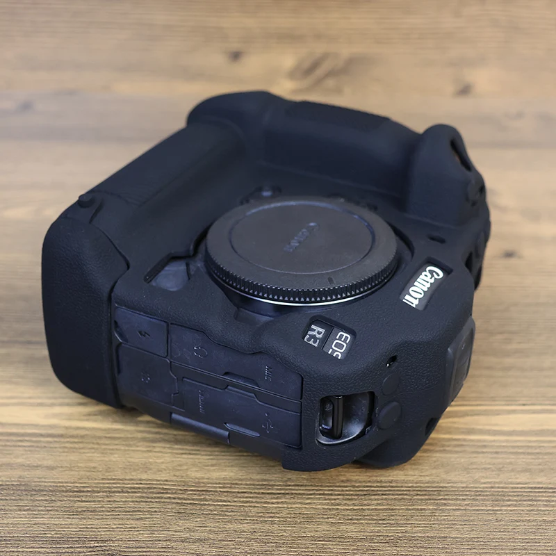 Portátil Soft Camera Bag Silicone Armor, Skin Case, protetor de capa do corpo, design de textura antiderrapante, Canon EOS R3 protetora