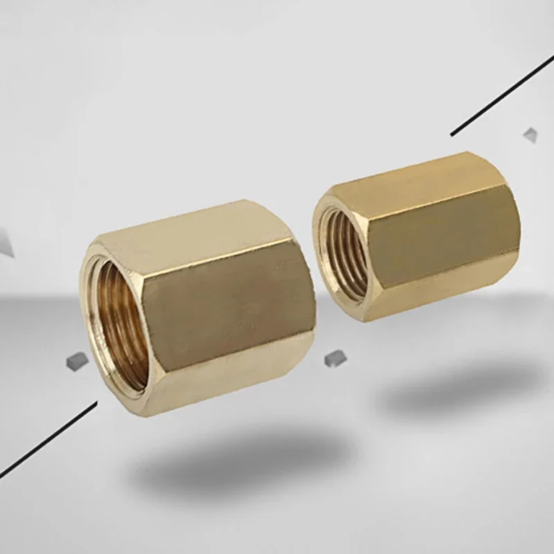 Brass Copper Hose Pipe Fitting Hex Coupling Coupler Fast Connetor Female Thread 1/8\