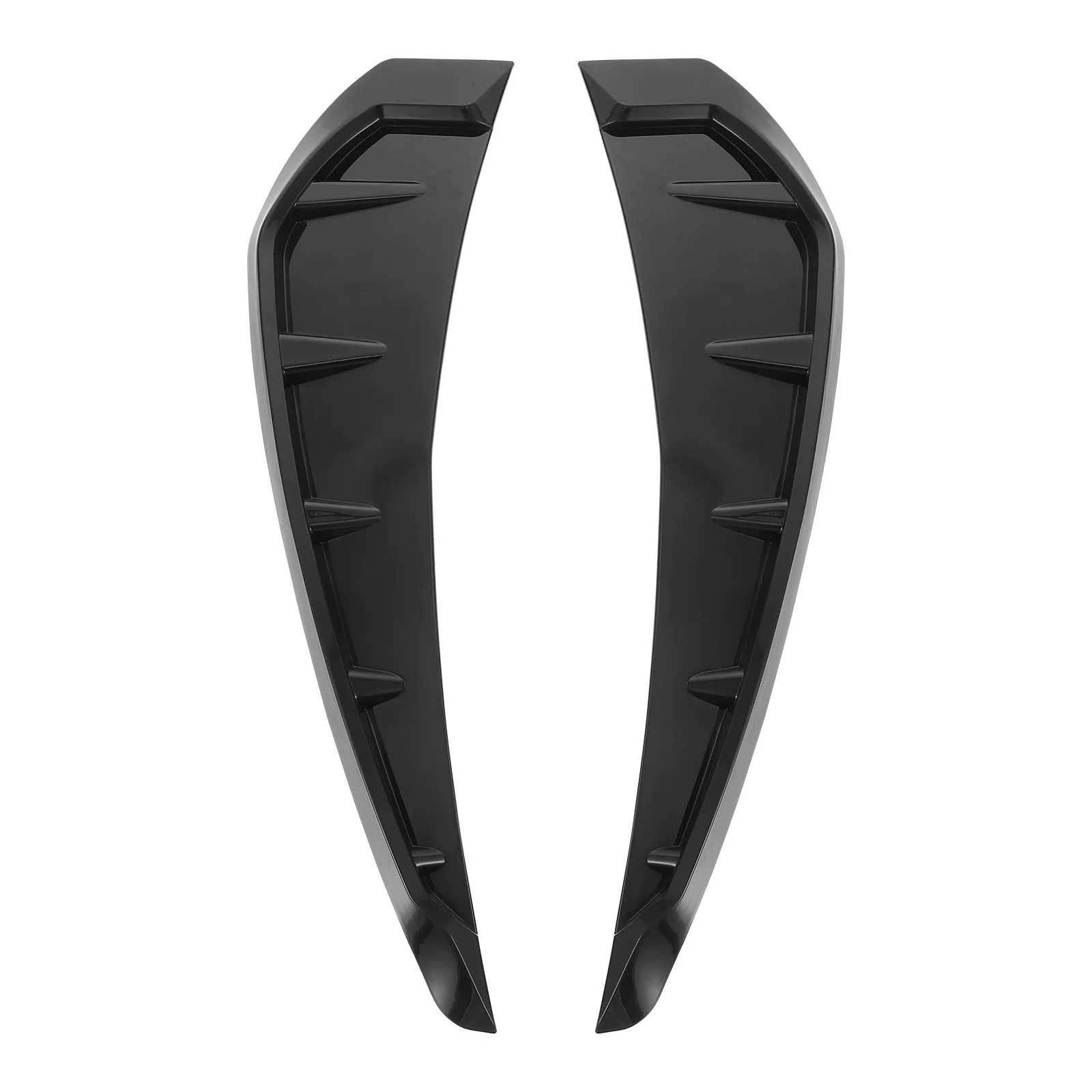 ملصقات فتحة تهوية غطاء السيارة باللون الأسود غير اللامع لتدفق الهواء الجانبي للسيارات لتعديل غطاء محرك السيارة والديكور الخارجي #1