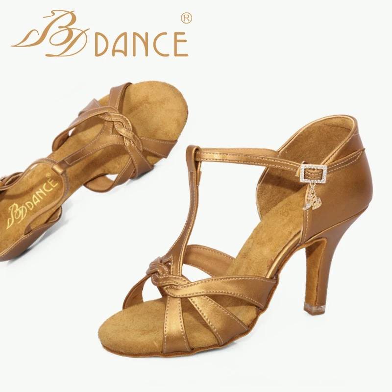 BD Dance-zapatos de baile latino para mujer, calzado profesional de salón con suela suave, envío gratis, 2375