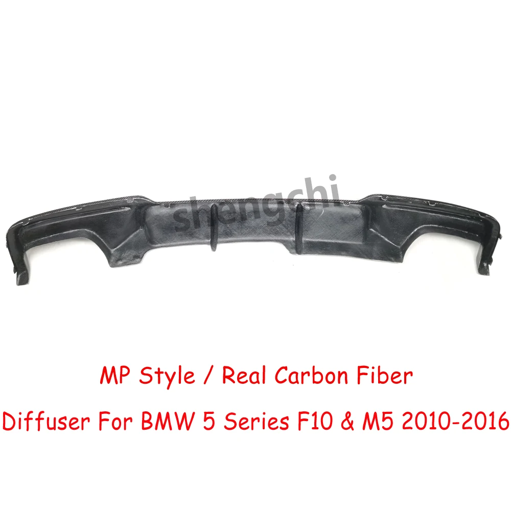 F10 MP Style Carbon Fiber Rear Diffuser For BMW 5 Series F10 M Tech 520i 523i 528i 530i 535i M5 Rear Bumper Diffuser 2010-2016