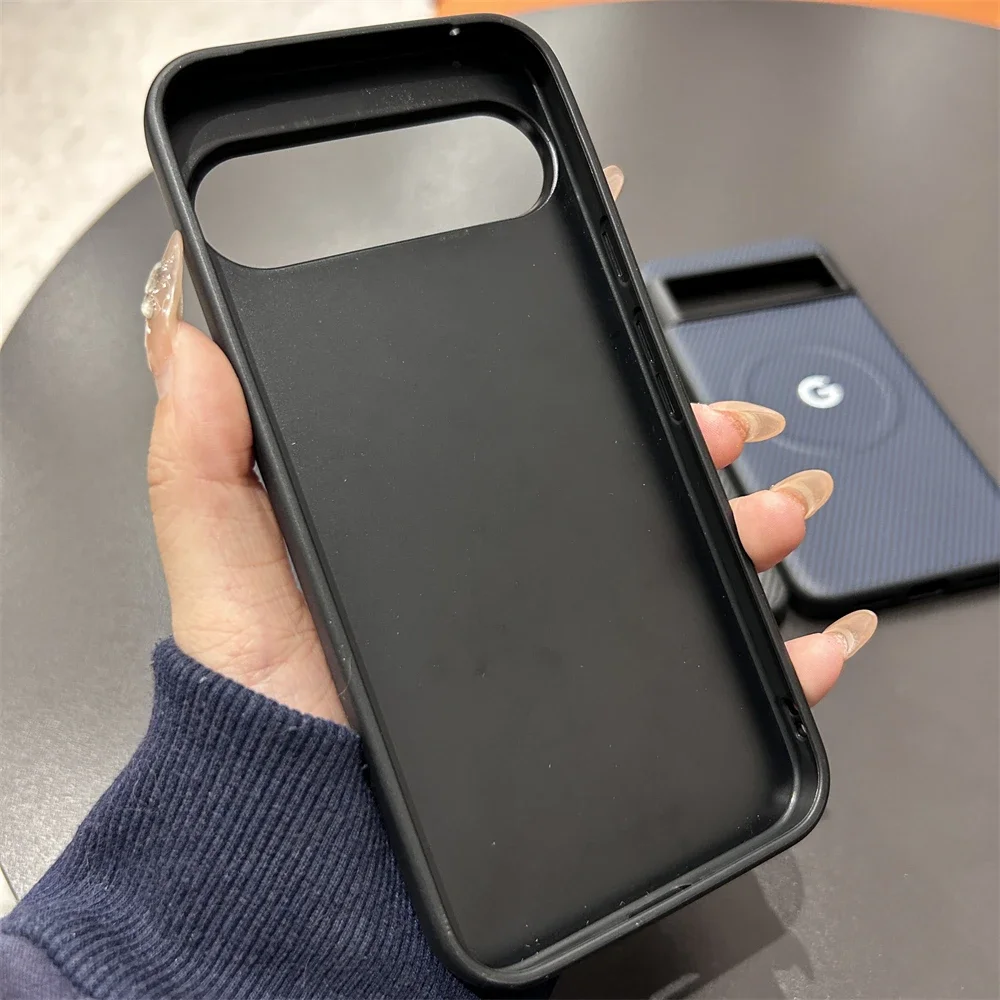 حافظة هاتف مغناطيسية من ألياف الكربون Sle 1500D لهاتف Google Pixel10 9 Pro XL 9A 8A غطاء حماية مقاوم للصدمات للشحن اللاسلكي #5