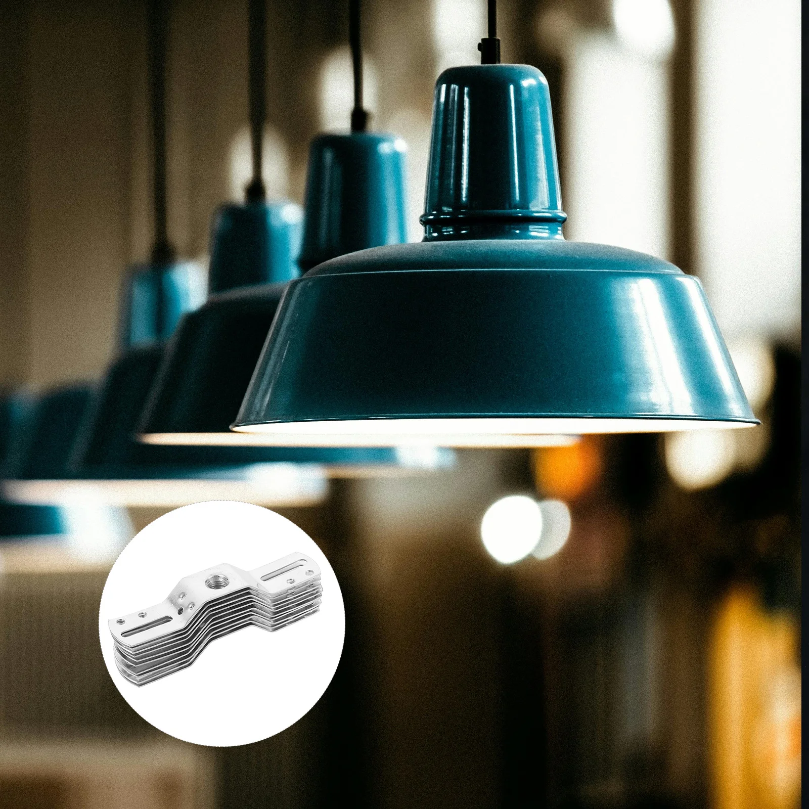 

10 Pcs Lighting Hardware Accessories Galvanized Iron Ceiling Mounting Bracket Wall Fixture Parts Easy Installation Pendant Lamp