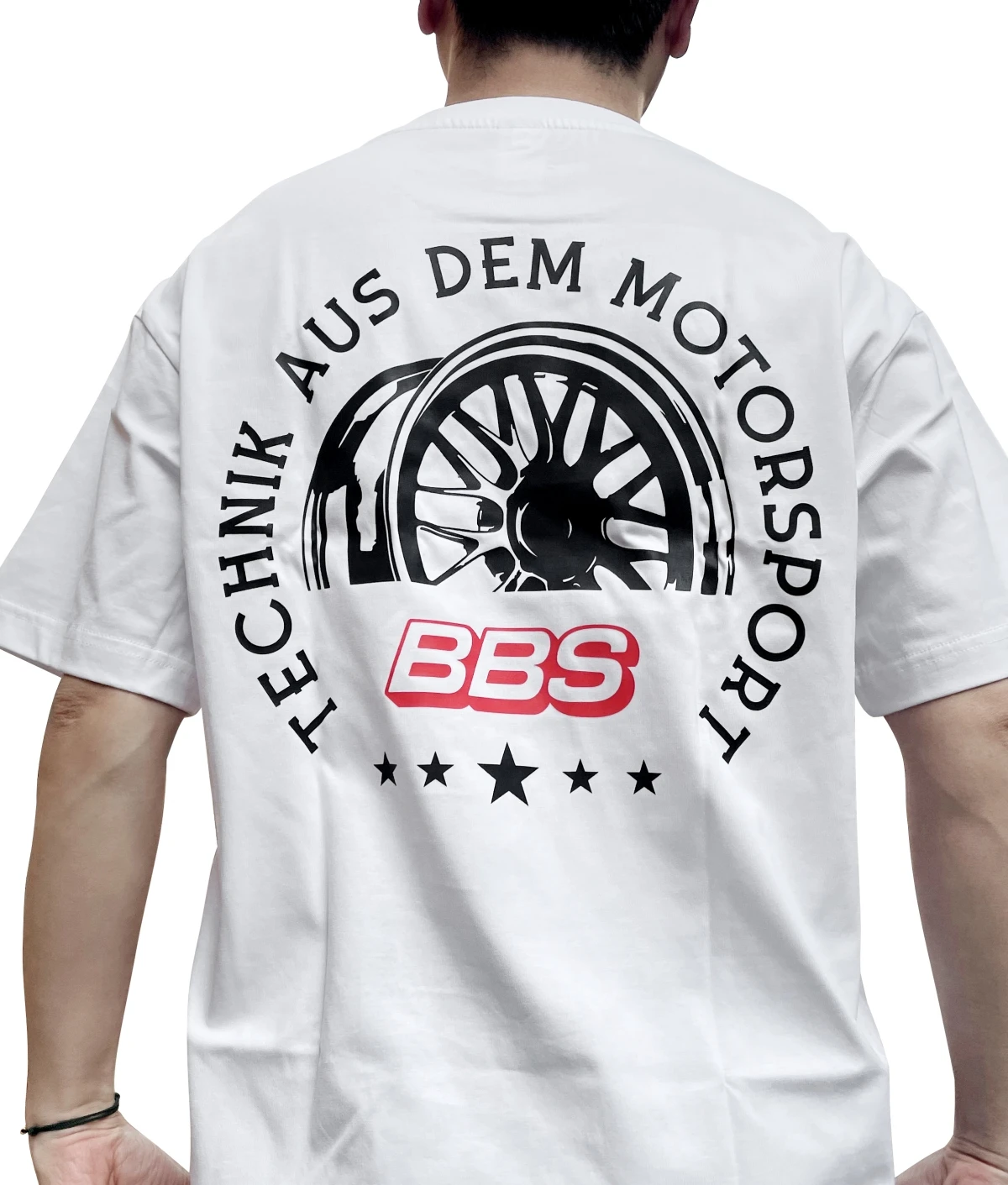 2025 Summer New BBS Short Sleeved Modified Car Wheel Hub Printed T-shirt JDM Palace Level Men's Clothing Unisex Pure Cotton