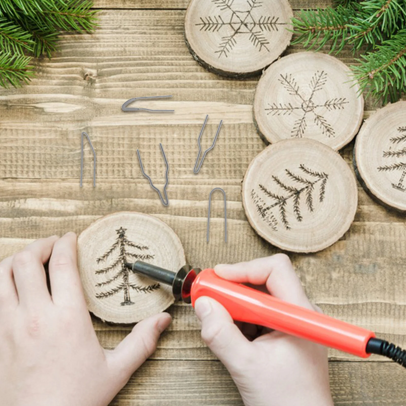 10 قطعة نصائح حرق الخشب الكهربائية استبدال سلك بنك الاستثمار القومي لأداة بيروغرافيا مجموعة رسم مفصل كبير تقديم غرامة تلميح