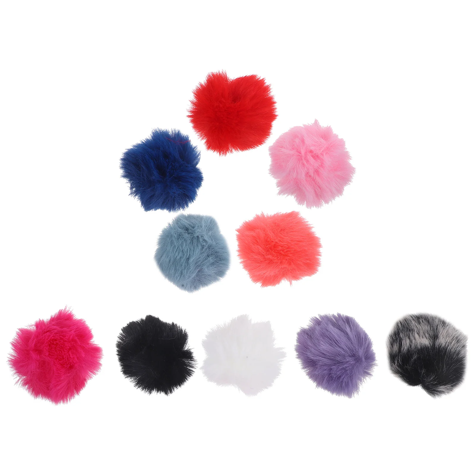 

10 pcs Furry Microphone Windscreen Lapel Mic Windscreen Muff Mic Furry Windproof Covers mic cover wind cover for mic