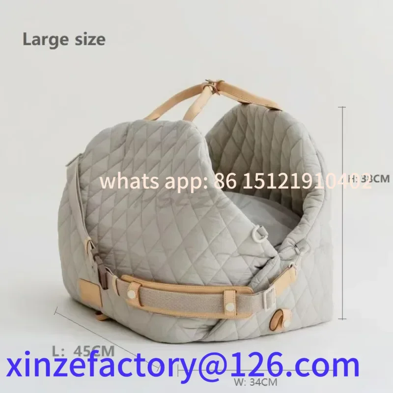 Customizable Upgraded Pet Dog Kennel Nylon Waterproof Pet Bag Detachable Portable Car Dual-use Travel