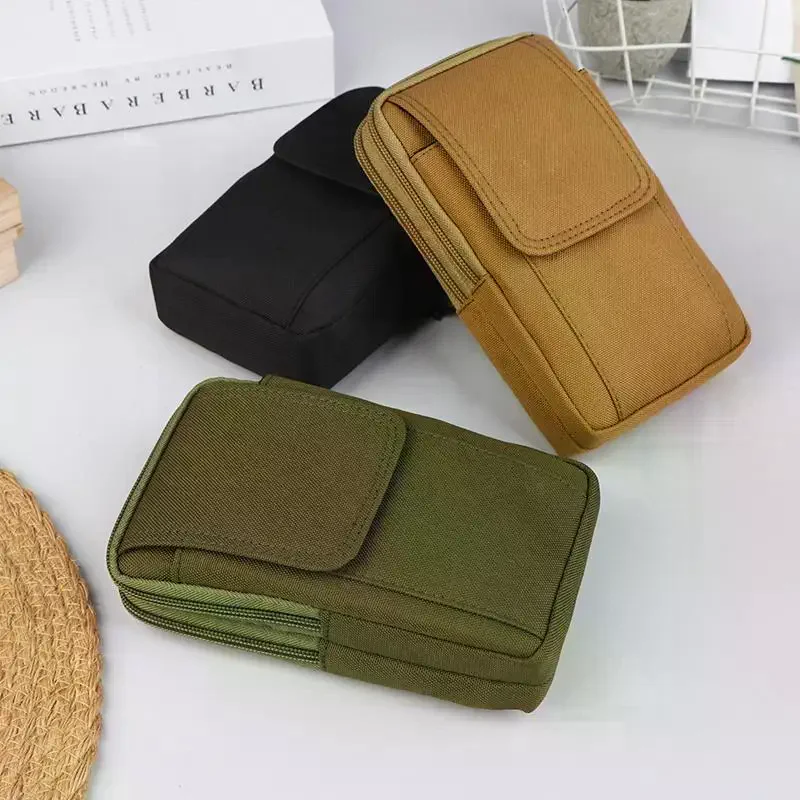 Versatile Men Nylon Waist Bag Portable Lightweight Fanny Pack Casual Mobile Phone Pouch Outdoor Travel Fashion Mini Coin Purse view 3