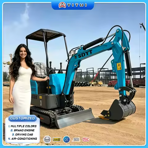 Miniexcavadora Personalizada de 1.2 Toneladas, Motor Potente, Certificación Euro 5, Operación Flexible para Trabajos de Jardinería y Agricultura