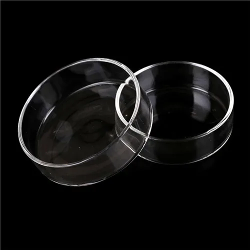 High Borosilicate Glass 60mm Bacterial Petri Dish With Cover Biochemical Culture Labware Tissue dishes