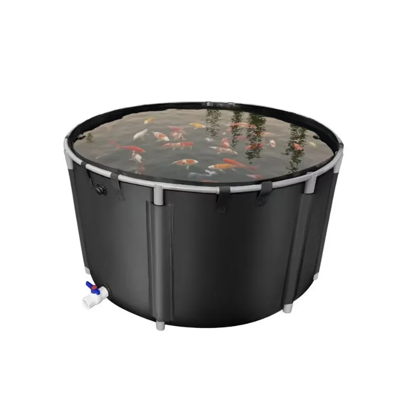 

Outdoor Multifunctional Stand Pool Folding Aquaculture Koi Big Swimming Mobile Water Storage Canvas Fish Pool