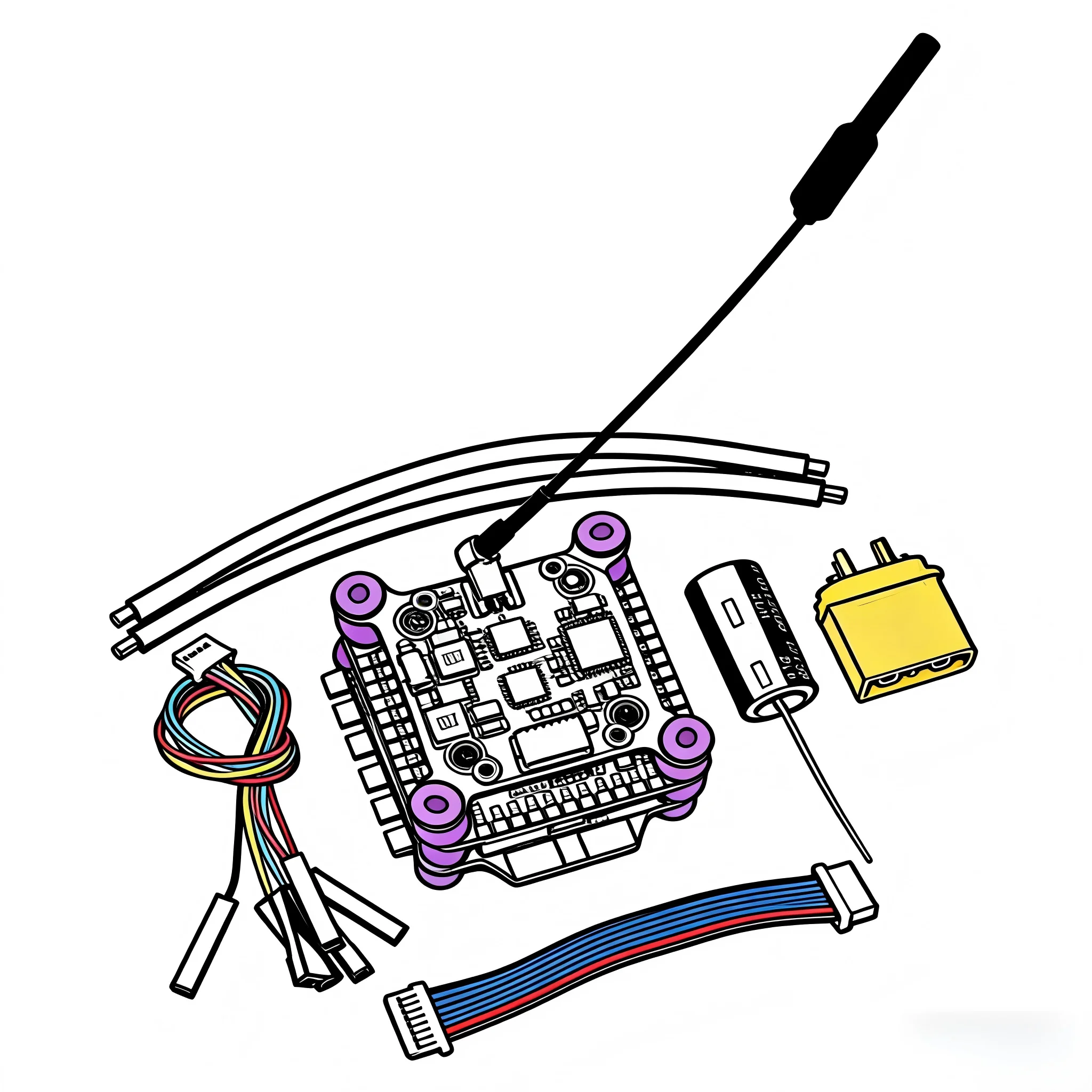 

F722 F7/F745 V2 Flight Control 45A/60A 4INI ESC VTX1000 Video 1080P Camera INAV Betaflight Flight Controller RC Drone FPV Racing