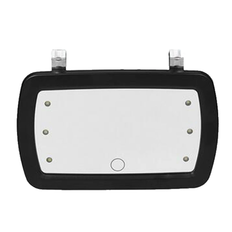 LED 조명이있는 썬 바이저 미러 용 자동차 Sun Visor Car Vanity Travel Accessori에 연결된 자동차 메이크업 미러